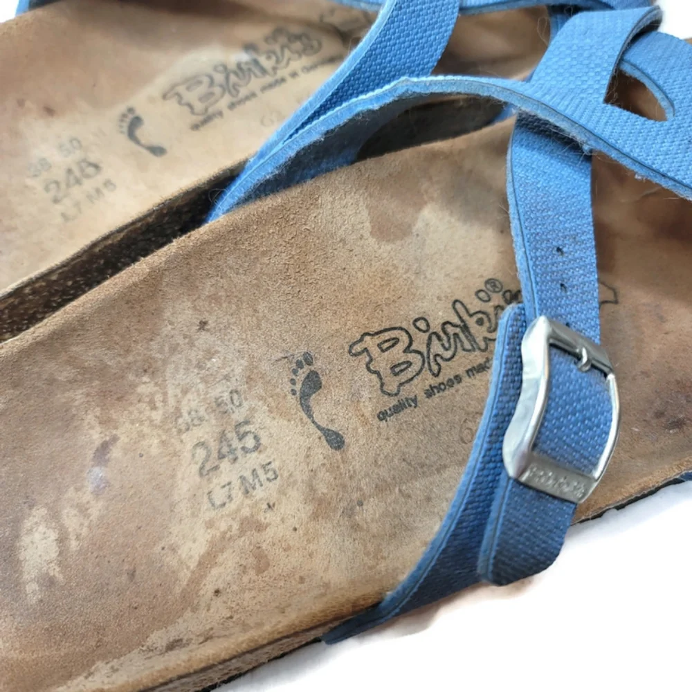 Birkenstock mayari blue sandals. Size 7 women's medium/narrow width. - Picture 4 of 9